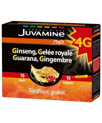 Juvamine Ginseng Gelée royale Guarana Gingembre